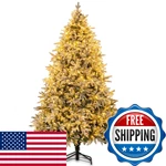 Sunnyglade 4FT Artificial Snow Flocked Christmas Tree 240 Led Lights Not. Fixed Price $106.61.