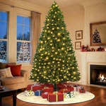 7.5FT Pre-lit Green Christmas Tree 1000 Tips 250 Led Xmas Party Decoration. Fixed Price $79.99.