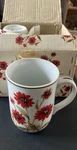 Himark Painted Daisy 4 Piece Mug Set Original Box 1976 Coffee Cups Saltera. Fixed Price $20.00.