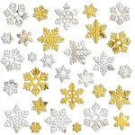 3D Snowflake Wall Decals Christmas Acrylic Mirror Setting Sti.... Fixed Price $16.57.