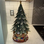 Partylite Glowing Christmas Tree, Tealight Candle Holder & Music Box P7920 2003. Fixed Price $125.00.