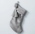 Nwt Cable Knit Holiday Tassels Stocking Gray Target Hearth & Hand With Magnolia. Fixed Price $19.99.