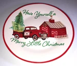 Santa Cookies/dessert/snack Plate 8 Have Yourself Merry Little Christmas. Fixed Price $19.88.