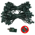 Ft C9 Christmas Light Stringer Green Wire Indoor Outdoor PATIO-100 Sockets. Fixed Price $32.99.