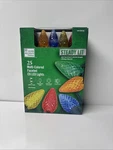 Home Accents Holiday 25 Multi-colored C9 Led Lights Steady Lit 1010 936 942. Fixed Price $23.00.