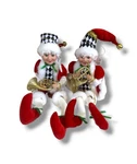 Regency International Set Of 2 18 Velvet Bendable Pixie Elf Figures Collectible. Fixed Price $39.99.