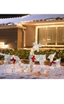 Hourleey Christmas Decoration Outdoor 60 Light Up Deer Family, 3-PIECE Set 2D In. Fixed Price $49.99.