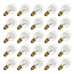 Sival 30120 - G30 Candelabra Screw Base Clear 25 Pack Christmas Light Bulbs. Fixed Price $29.15.