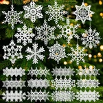 48 Pcs Christmas Snowflake Ornaments Winter Crocheted Bulk 12. Fixed Price $27.63.