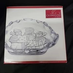 Mikasa Crystal Celebrations Carolers Collection Sweet Dish Open Box. Fixed Price $14.99.