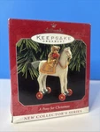 1998 Hallmark Keepsake Ornaments Pony For Christmas #1 Mint W/ Box. Fixed Price $13.99.