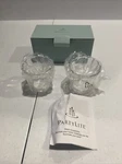 Partylite Herbal Spring Etched Votive Holder Pair Retired Nib P8469. Fixed Price $23.99.