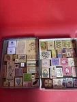 Lot Of 50 Holiday-theme Wood Rubber Stamps. Fixed Price $29.99.