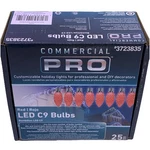 Gemmy Commercial Pro 25 Count C9 Red Led Christmas String Light Bulbs E17 Base. Fixed Price $32.99.