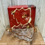 Studio Nova Yuletide Spirit Gold Sweet Dish WX025/503 Christmas Tree Glass Nib. Fixed Price $8.00.
