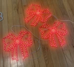 Home Accents Holiday Twinkling Led Bows 3 Pack Christmas Lights. Fixed Price $20.00.