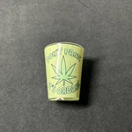 Don't Panic It's Organic 1.5OZ White Ceramic Shot Glass. Fixed Price $14.21.