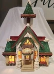 Kurt Adler Snowtown Country Chapel Light Up Christmas Village. Fixed Price $25.10.
