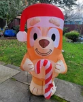 Bingo 5 Foot Airblown Yard Inflatable W/ Light & Candy Cane Bluey Gemmy 2023. Fixed Price $44.99.