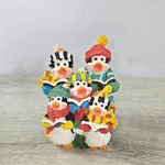 Vtg Christmas Caroling Singing Penguin Figurine Whimsical Holiday Hand Crafted. Fixed Price $20.00.