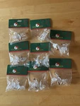 Kurt Adler Acrylic Cherub Ornaments Set Of 8 Vintage Angel Christmas Nos. Fixed Price $29.98.