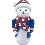 Lighted Shorty Snowman Statue Plow & Hearth Indoor/outdoor Holiday Decor 17.5". Fixed Price $44.95.
