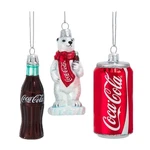 Kurt Adler Glass Christmas Ornament, Miniature Coca-cola Icons (set Of 3). Fixed Price $27.36.
