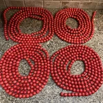 36FT Vintage Cranberry Red Wood Bead String Garland Country Christmas Decor. Fixed Price $24.00.