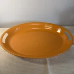 Fiestaware Melamine Plastic 19" Tray W/ Handles Tangerine Jay Import Co. Fixed Price $34.99.