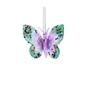 Kurt Adler Glass Enchanting Glittered Butterfly Christmas Tree Ornament Pink. Fixed Price $14.18.