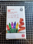 Ge 50 Indoor Miniature Multicolor Christmas Lights String Long. Fixed Price $9.99.