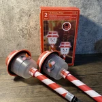 Pack Holiday Time Solar Led Snowman Pathway Markers Works!! Euc #292C. Fixed Price $15.00.