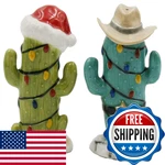 Cosmos Gifts 57016 Xmas Cactus Salt And Pepper Shaker Multicolor 2 1/8 7/8. Fixed Price $33.30.