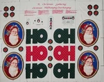 Christmas Gathering Santas Wall / Door Hanging Wamsutta Hallmark Fabric Panel. Fixed Price $9.88.