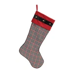 Melrose Houndstooth Plaid Holiday Stocking (set Of 3). Fixed Price $50.99.
