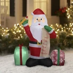 Holiday Time Santa With List Christmas Airblown Inflatable 4 Ft Tall Yard Decor. Fixed Price $24.99.