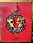 Lenox 2003 Our 1ST Christmas Together Clarice & Rudolph Ornament 3" #6211999. Fixed Price $31.50.