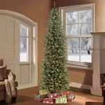 Quick Shipping Puleo International 7.5 Foot Pre-lit Fraser Fir Pencil Artificial. Fixed Price $99.95.