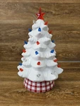 Mr. Liberty Patriotic Nostalgic Christmas Tree Light Up White 12 Tall. Fixed Price $47.49.