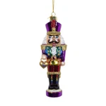 Rainbow Nutcracker Glass Ornament 5.75". Fixed Price $16.95.