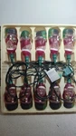 Vintage Santas Indoor Glass String Set 10 7.8' Length Works!!. Fixed Price $26.00.