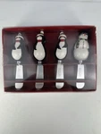 Nicholas Square Jolly Friends Set Of 4 Christmas Spreaders Snowman Penguins. Fixed Price $11.40.