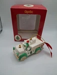 Spode Christmas Tree Fire Truck Ornament Original Box. Fixed Price $10.00.