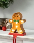 Glitzhome Marquee Led Gingerbread Man Christmas Stocking Holder 7.25. Fixed Price $34.99.