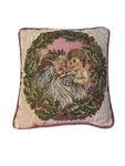 Cherub Tapestry Pillow Springmaid Wamsutta Santa Christmas Braid Vintage Usa. Fixed Price $9.60.