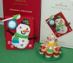 Hallmark Lot Snowman Seasons Treatings Cake Cookies 4TH 12TH 2012 2020 Ornaments. Fixed Price $34.49.