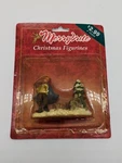 Vintage Christmas Figurine Carry Wood Tree Rabbit Cvs Nip. Fixed Price $5.99.