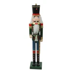 Northlight 36" Green Blue Glitter Wood Christmas Nutcracker Soldier Sword. Fixed Price $185.49.