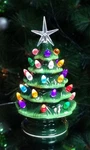 Ceramic Lighted Christmas Tree By Moments In Time 9 Green Led Prelit With. Fixed Price $43.11.