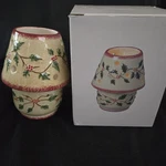 New-in-box Russ Berrie Ceramic Christmas Votive Candle Holder Shade. Fixed Price $14.99.